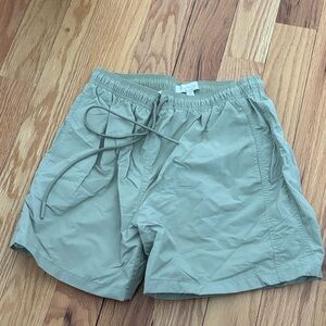 Sage green swim trunks